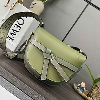 Okify Loewe Gate Bag In Green 20x19x11.5cm
