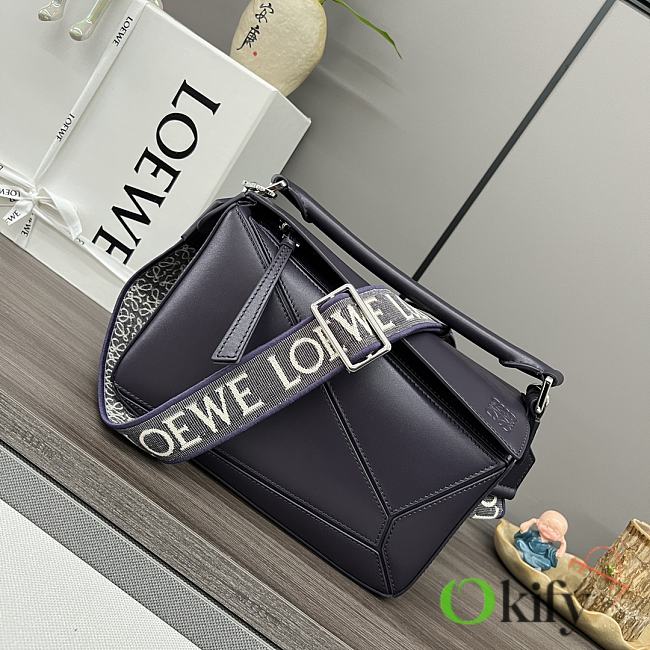 Okify Loewe Puzzle Edge Bag In Purple 24x10.5x16cm - 1