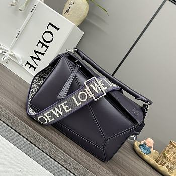 Okify Loewe Puzzle Edge Bag In Purple 24x10.5x16cm