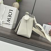 Okify Loewe Puzzle Edge Bag In Full White 24x10.5x16cm - 6