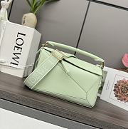 Okify Loewe Puzzle Edge Bag In Light Green 24x10.5x16cm - 6