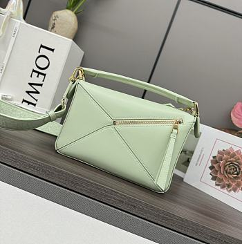 Okify Loewe Puzzle Edge Bag In Light Green 24x10.5x16cm