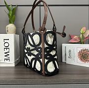 Okify Loewe Anagram Cut Out Tote Bag In Black 32x12x25.5cm - 5
