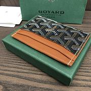 Okify Goyard Saint Sulpice Card Holder In Black And Brown 11.5x7.5cm - 3