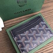 Okify Goyard Saint Sulpice Card Holder In Dark Blue 11.5x7.5cm - 2