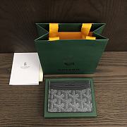 Okify Goyard Saint Sulpice Card Holder In Gray 11.5x7.5cm - 3