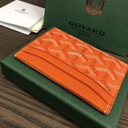 Okify Goyard Saint Sulpice Card Holder In Orange 11.5x7.5cm - 4