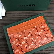 Okify Goyard Saint Sulpice Card Holder In Orange 11.5x7.5cm - 3