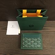 Okify Goyard Saint Sulpice Card Holder In Green 11.5x7.5cm - 1