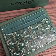 Okify Goyard Saint Sulpice Card Holder In Green 11.5x7.5cm - 2