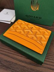 Okify Goyard Saint Sulpice Card Holder In Yellow 11.5x7.5cm - 4