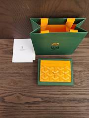 Okify Goyard Saint Sulpice Card Holder In Yellow 11.5x7.5cm - 3
