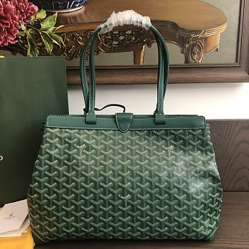 Okify Goyard Bellechasse Biaude PM Bag In Green 36x26x13cm
