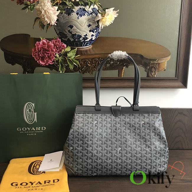 Okify Goyard Bellechasse Biaude PM Bag In Gray 36x26x13cm - 1