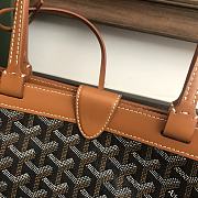 Okify Goyard Bellechasse Biaude PM Bag In Black And Brown 36x26x13cm - 4