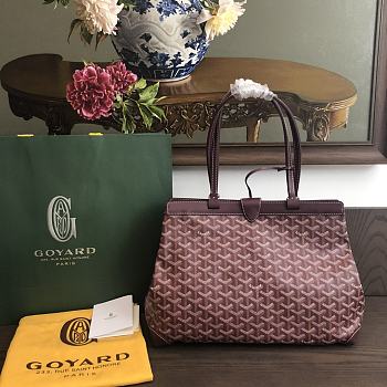 Okify Goyard Bellechasse Biaude PM Bag In Red 36x26x13cm
