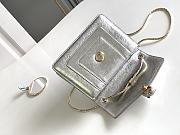 Okify Bvlgari Serpenti Forever Bag In Silver 20x15x5cm - 5