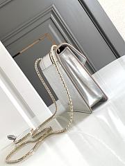 Okify Bvlgari Serpenti Forever Bag In Silver 20x15x5cm - 4