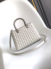 Okify Bvlgari Serpentine Duo Top Handle Bag In White 21.5x15x6cm - 3