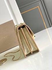Okify Bvlgari Serpenti Forever Bag In Light Gold Ostrich 25x16.5x8cm - 4