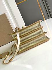Okify Bvlgari Serpenti Forever Top Handle Bag In Light Gold Ostrich 18.5x16x10.5cm - 3