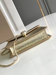 Okify Bvlgari Serpenti Forever Crossbody Bag In Light Gold Ostrich 20x14x4.5cm - 5