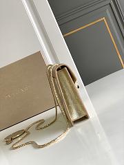 Okify Bvlgari Serpenti Forever Crossbody Bag In Light Gold Ostrich 20x14x4.5cm - 2