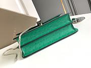 Okify Bvlgari Serpenti Forever Bag In Green Ostrich 25x16.5x8cm - 4