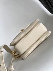 Okify Bvlgari Serpenti Reverse Top Handle Bag In White 20x14x10cm - 4