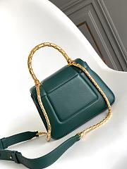 Okify Bvlgari Serpenti Reverse Top Handle Bag In Green 20x14x10cm - 5
