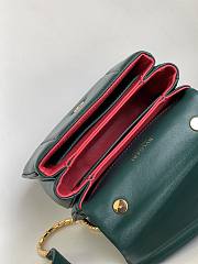 Okify Bvlgari Serpenti Reverse Top Handle Bag In Green 20x14x10cm - 2