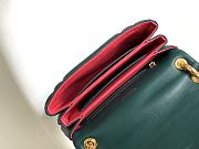 Okify Bvlgari Serpenti Reverse Shoulder Bag In Green 29.5x18.5x7cm - 6