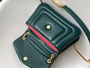 Okify Bvlgari Serpenti Reverse Shoulder Bag In Green 29.5x18.5x7cm - 5