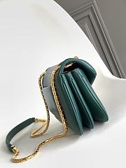 Okify Bvlgari Serpenti Reverse Shoulder Bag In Green 29.5x18.5x7cm - 2