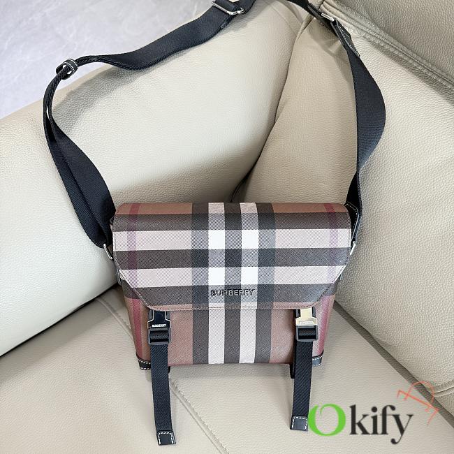 Okify Burberry Messenger Bag In Brown 29x20x8.5cm - 1