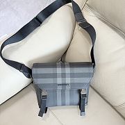 Okify Burberry Messenger Bag In Black 29x20x8.5cm - 1