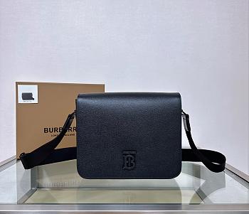 Okify Burberry TB Messenger Bag In Black 25.5x6.5x21.5cm
