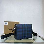 Okify Burberry Small Alfred Bag In Dark Blue 25.5x6.5x21.5cm - 6