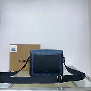 Okify Burberry Small Alfred Bag In Dark Blue 25.5x6.5x21.5cm - 5