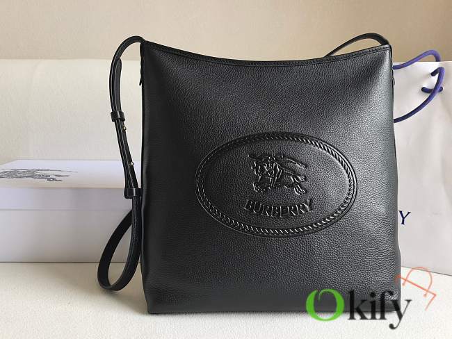 Okify Burberry Highland Bag In Black 28.5x11.5x31cm - 1