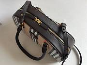 Okify Burberry Highland Bowling Bag In Brown 33x13x17cm - 3