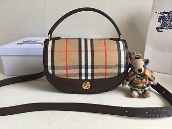 Okify Burberry Highlands Crossbody Bag In Brown 24.5x8x18cm