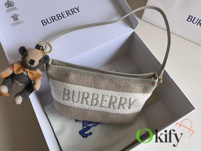 Okify Burberry Logo Mini Bag In Beige 25.5x11x13cm - 1