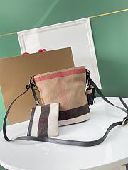Okify Burberry Ashby Bag In Black Bottom 17x15.5x24.5cm - 6