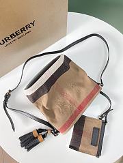 Okify Burberry Ashby Bag In Black Bottom 17x15.5x24.5cm - 2