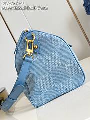Okify Louis Vuitton Speedy Damier Denim Bag N00203 22x19x34cm - 4