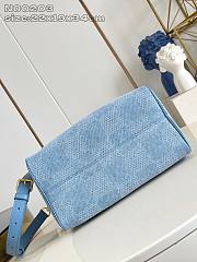 Okify Louis Vuitton Speedy Damier Denim Bag N00203 22x19x34cm - 3