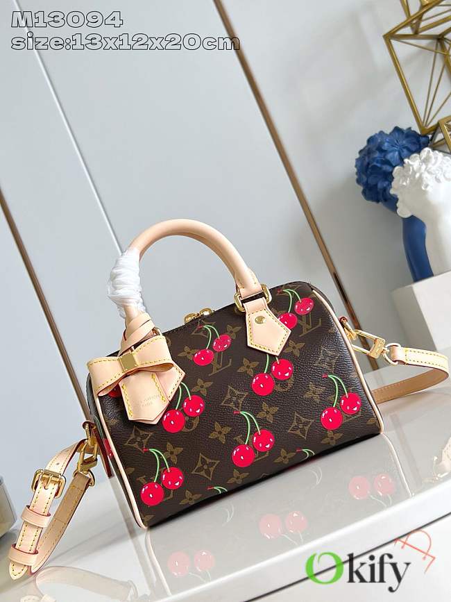 Okify Louis Vuitton x TM Speedy Cherry Bag M13094 13x12x20cm - 1
