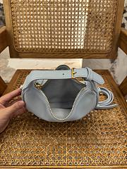 Okify Celine Teen Lulu Bag In Light Blue Grained Calfskin 21x24x5cm - 6