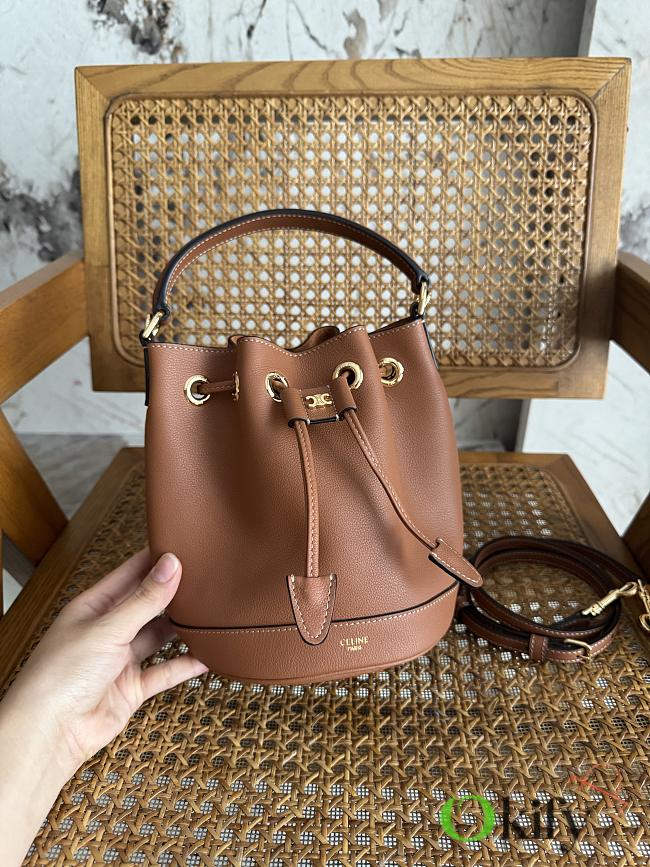 Okify Celine Teen Clara Bag In Brown 16x19x6cm - 1
